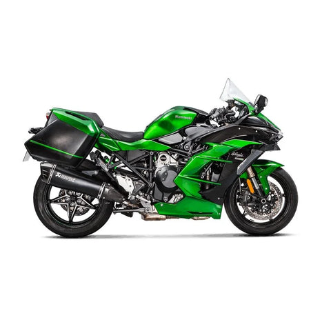 Akrapovic Slip-on Line Muffler Black Titanium Carbon End Cap Kawasaki (S-K10SO21-HRAABL)