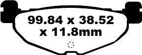 EBC Organic Rear Brake Pads SFA408