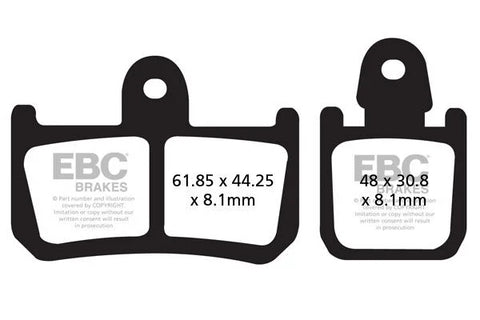EBC Organic Front Brake Pads FA442/4