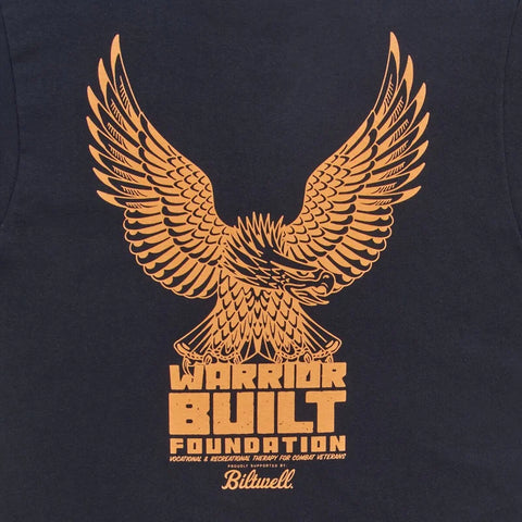 Biltwell Tee Warrior Built Eagle Black