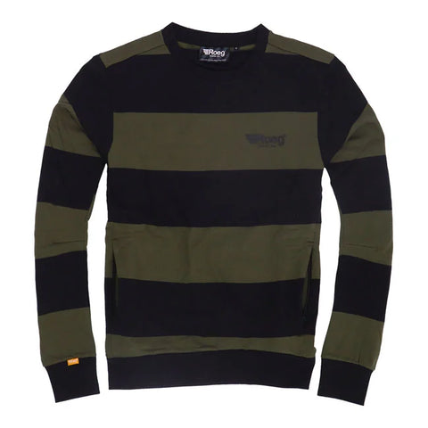 ROEG Shawn Stripe Sweatshirt Army/Black