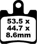 EBC Organic Front Brake Pads SFA283/4