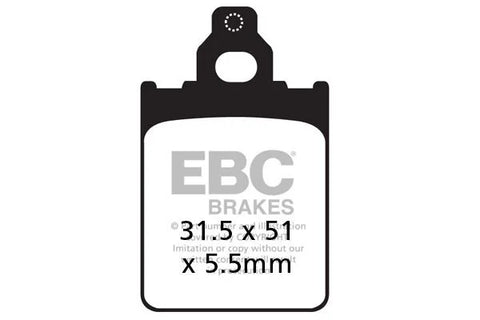 EBC Organic Front Brake Pads SFAC186