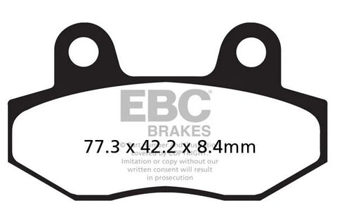 EBC Organic Front & Rear Brake Pads FA086/2