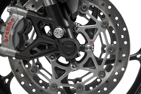 SW-Motech Front Axle Slider Set Black Yamaha MT-09/Tracer, XSR900/Abar
