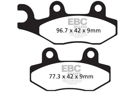 EBC Organic Front & Rear Brake Pads SFAC228