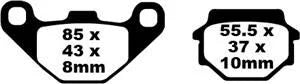 EBC Sintered Metal Front & Rear Brake Pads SFA067HH