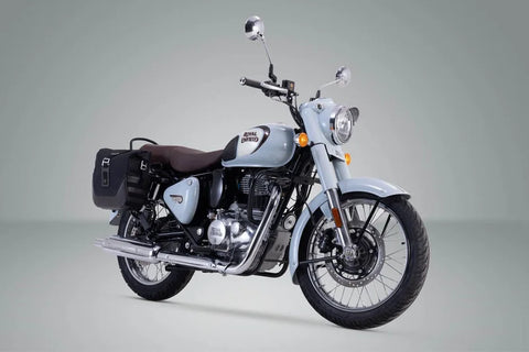 SW-Motech Legend Gear LC2 Side Bag System Black Edition — Royal Enfield Classic
