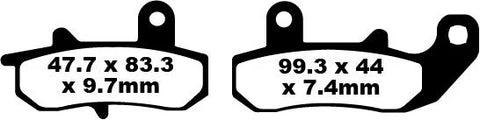 EBC Organic Rear Brake Pads FA157