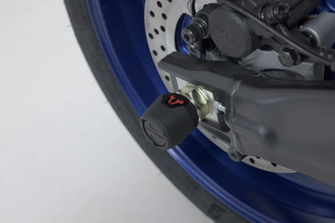 SW-Motech Rear Axle Slider Set Black Yamaha MT-09