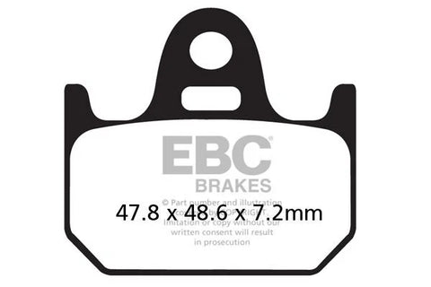 EBC Organic Rear Brake Pads Yamaha TZ 250 FA162