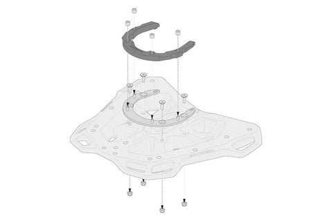SW-Motech PRO Tank Ring for Street-Rack. Black (without adapter plate)