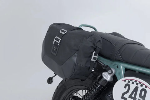 SW-Motech Legend Gear LC1 & LC 2 Side Bag System Black Edition — Royal Enfield Bear