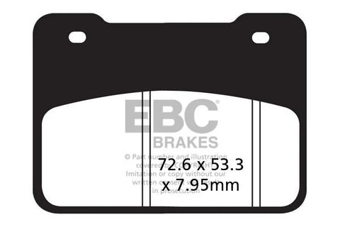EBC Sintered Metal Front Brake Pads SFA627HH
