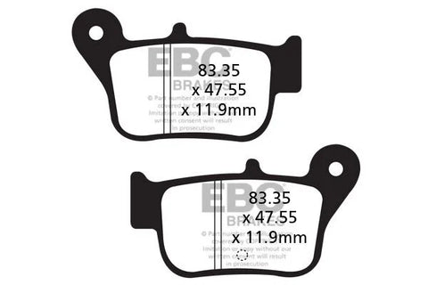 EBC Organic Rear Brake Pads SYM Maxsym 400 I ABS / Maxsym 600 I ABS SFA628