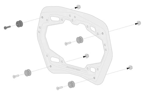 SW-Motech Adapter Kit PRO Side Carrier Black — Multi-Fit (KFT.00.152.35200)