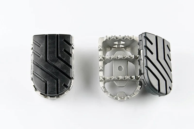 SW-Motech Ion Footrest Kit Silver — Kawasaki Versys