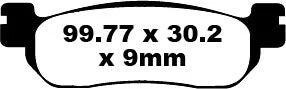 EBC Organic Front & Rear Brake Pads SFA275