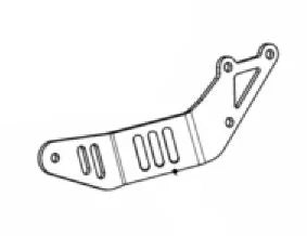 Akrapovic Muffler Bracket Aluminum Yamaha Tracer