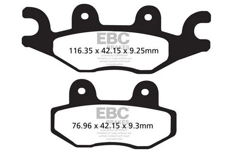 EBC Organic Front Brake Pads TGB X-Motion 125 EFI / X-Motion 125 EFI R SFA484