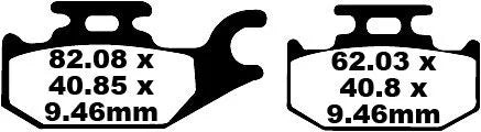 EBC Organic Rear Brake Pads Suzuki UX 125 / UX 150 SFA307