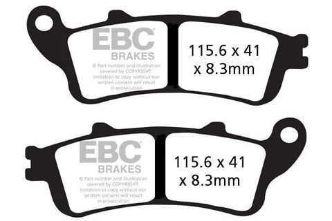 EBC Sintered Metal Rear Brake Pads FA261V