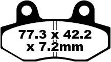 EBC Organic Front & Rear Brake Pads SFA086