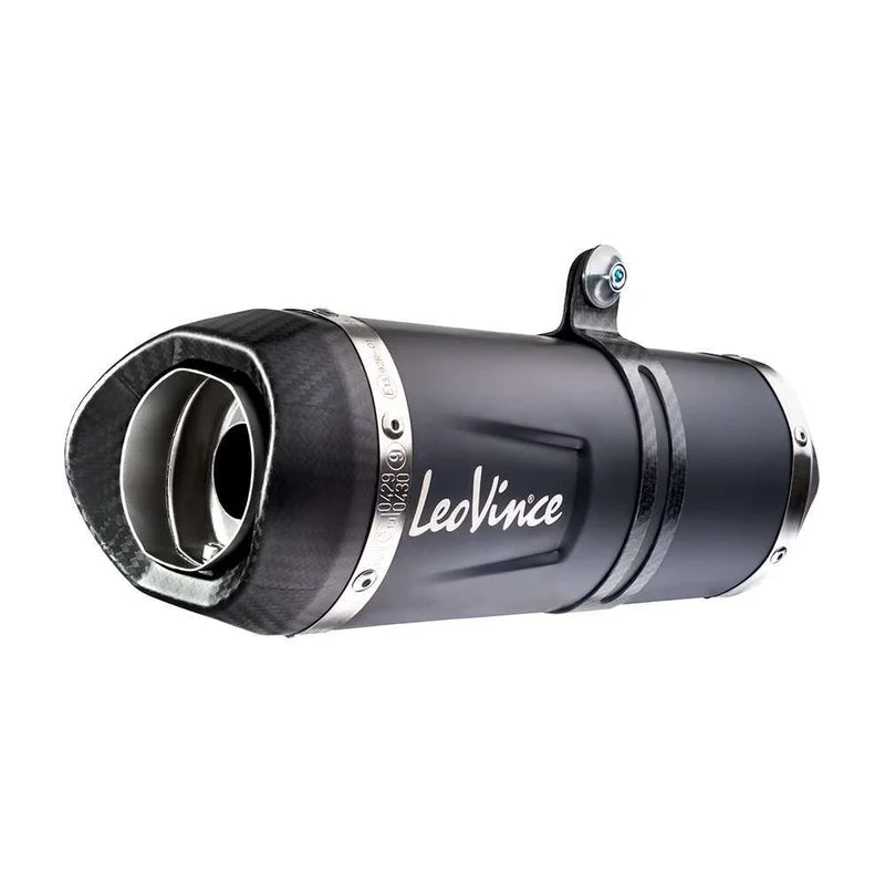 LeoVince LV One EVO Black Edition Stainless Steel Exhaust System with CAT Yamaha Tracer 7