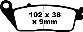 EBC Organic Front Brake Pads SFA142