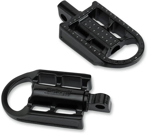 Biltwell Mushman Steel Footpegs Black Electroplate