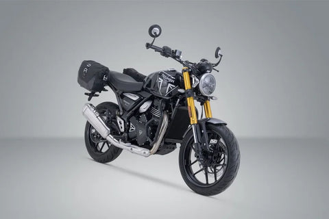SW-Motech Legend Gear LC1 & LC 2 Side Bag System Black Edition — Triumph Scrambler X / Speed
