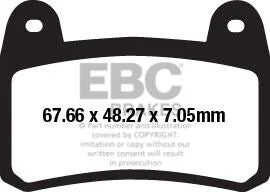 EBC Sintered Metal Front Brake Pads FA658HH