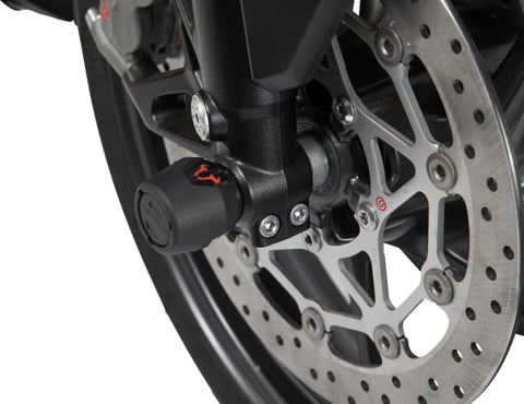 SW-Motech Front Axle Slider Set Black KTM 790 Adv. / R. 890 Adv. / R