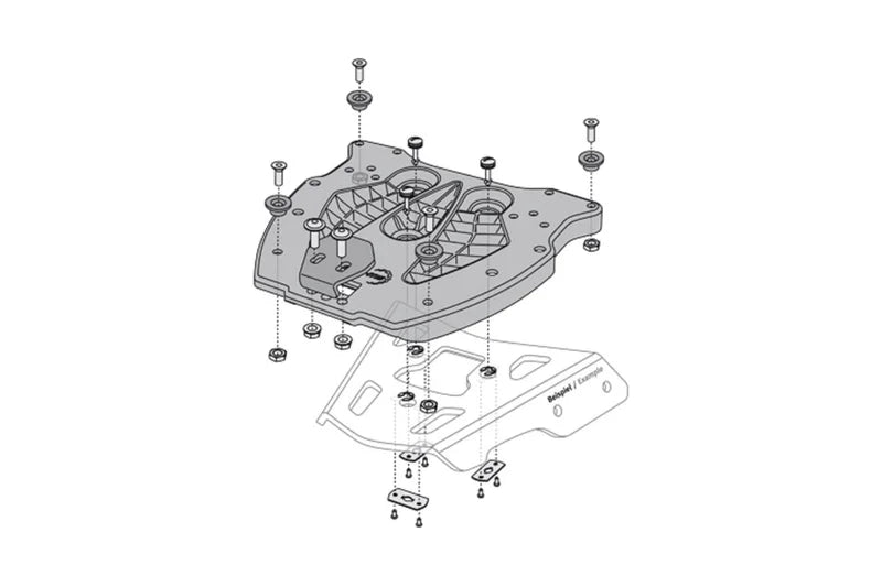 SW-Motech Luggage Alu-Rack Adapter Black