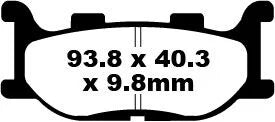 EBC Organic Front & Rear Brake Pads SFA199