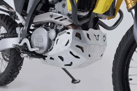 SW-Motech Engine Guard Silver — Suzuki DR Z4S / DR Z4SM
