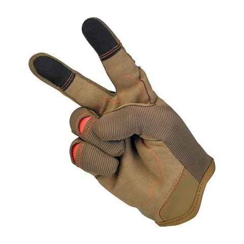 Biltwell Moto Gloves Brown/Orange