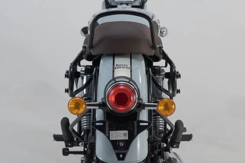 SW-Motech Legend Gear LC2 Side Bag System Black Edition — Royal Enfield Classic