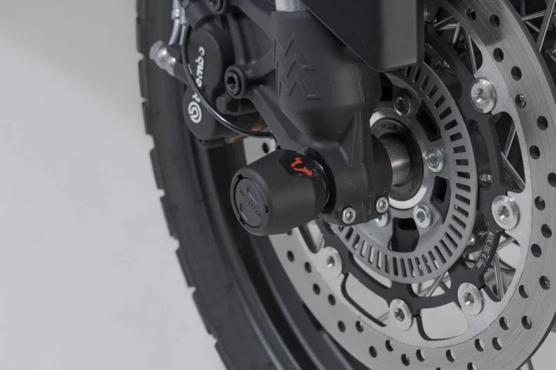 SW-Motech Front Axle Slider Set — Moto Morini X Cape