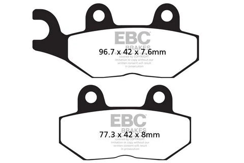 EBC Sintered Metal Front & Rear Brake Pads FA214HH