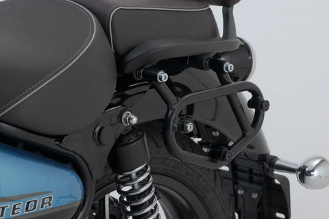 SW-Motech Legend Gear LC2 Side Bag System Black Edition — Royal Enfield Meteor