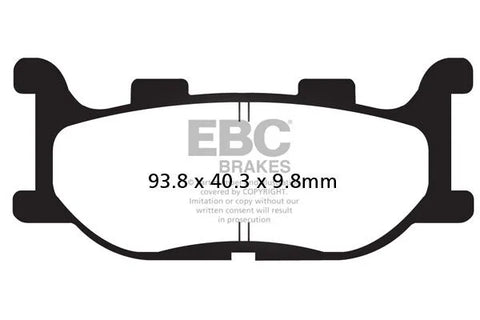 EBC Organic Front & Rear Brake Pads SFAC199