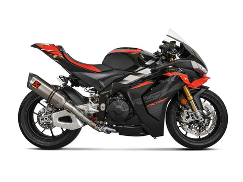 Akrapovic Slip-on Line Muffler Titanium & Carbon End Cap Aprilia