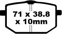 EBC Organic Front Brake Pads Yamaha XT 600 / XT 600 Z FA118