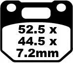 EBC Organic Front Brake Pads Suzuki RG 125 FA110