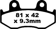 EBC Organic Front Brake Pads SFA323