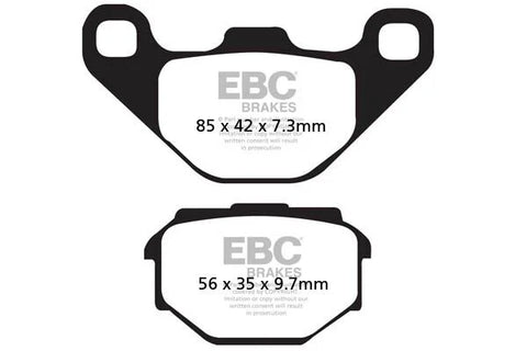 EBC Organic Front Brake Pads Malaguti F10 50 SFA173