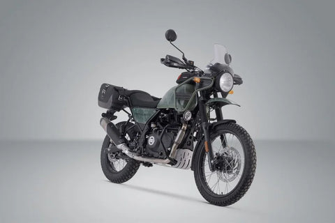 SW-Motech Legend Gear LC1 & LC 2 Side Bag System Brown Edition — Royal Enfield Sleet / Himalay…
