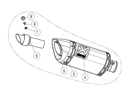 Akrapovic Replacement Muffler Carbon Yamaha (M-AP02102C)
