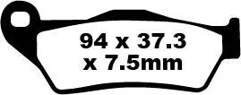 EBC Organic Front & Rear Brake Pads SFA181